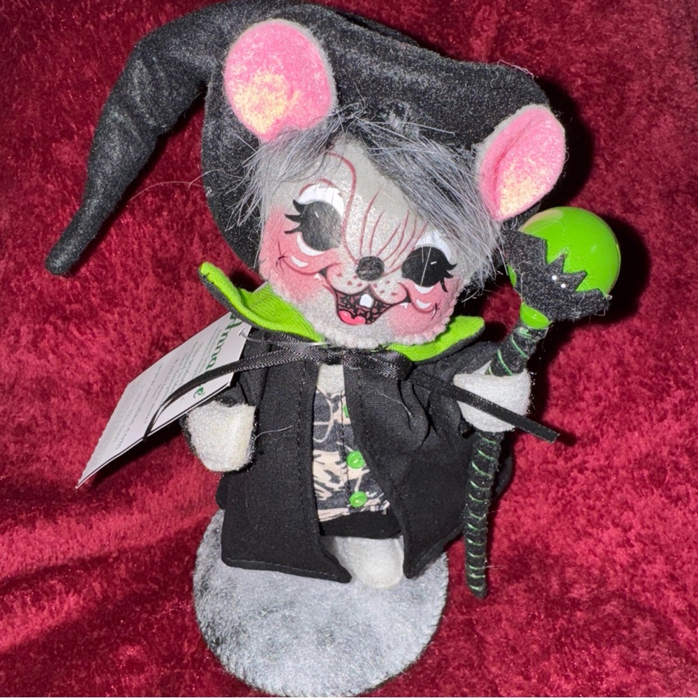 NWT 6 inch Annalee Ghostly Warlock Mouse plush Halloween Decor. - Picture 2 of 8